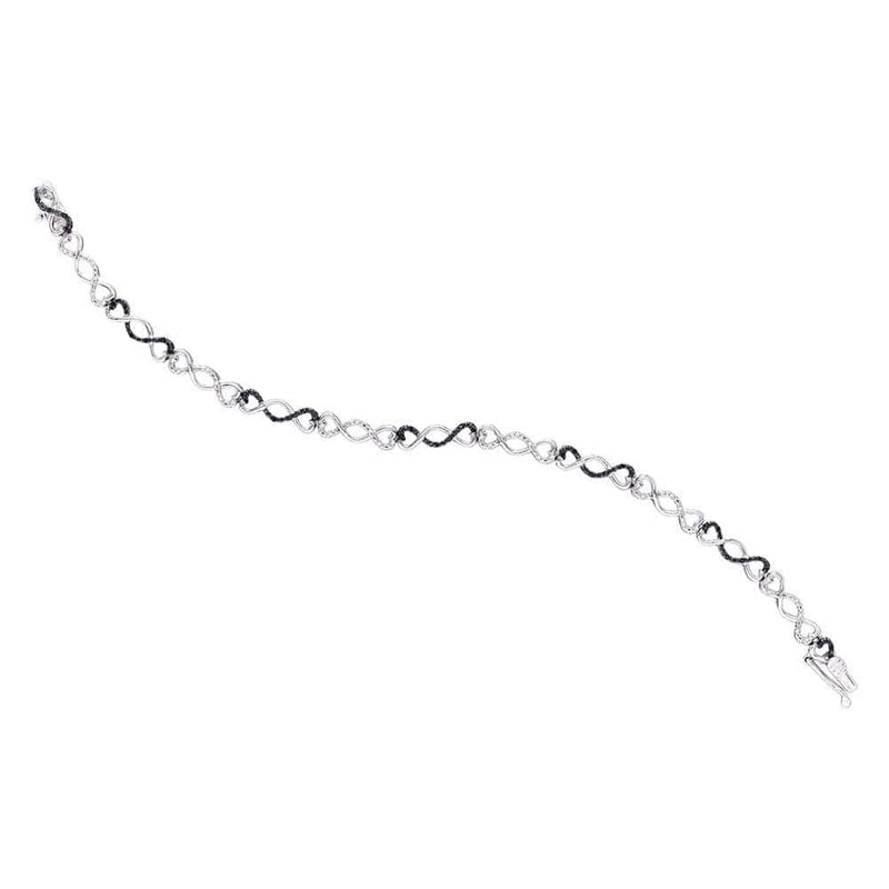 Sterling Silver Diamond Bracelet