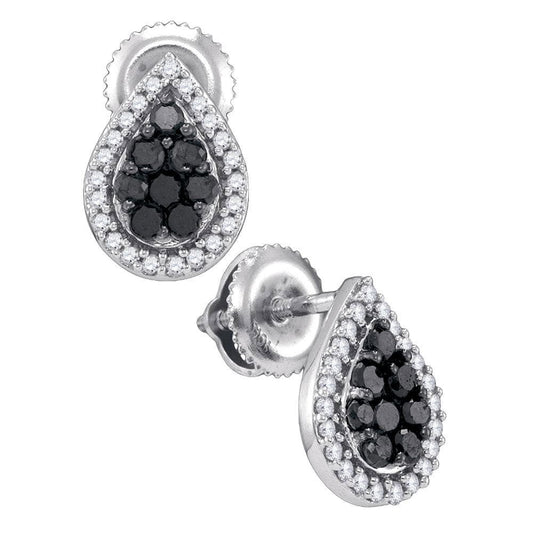 Diamond Teardrop Stud Earrings