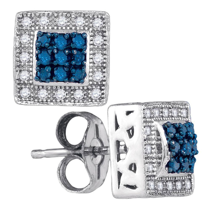Diamond Square stud earrings