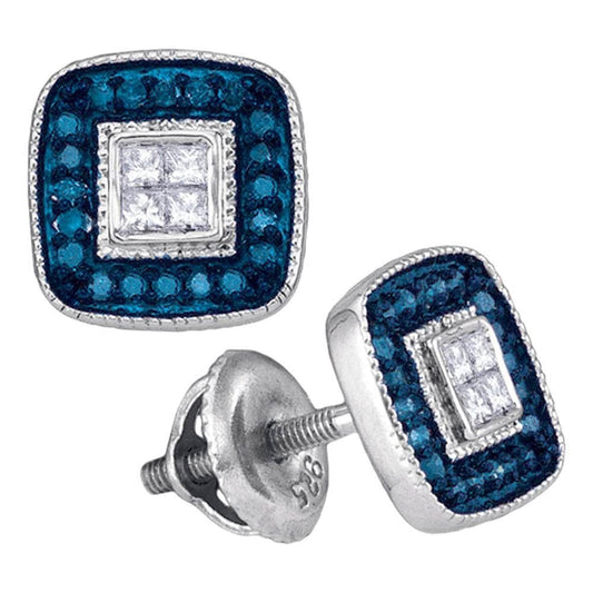 cluster diamond earrings