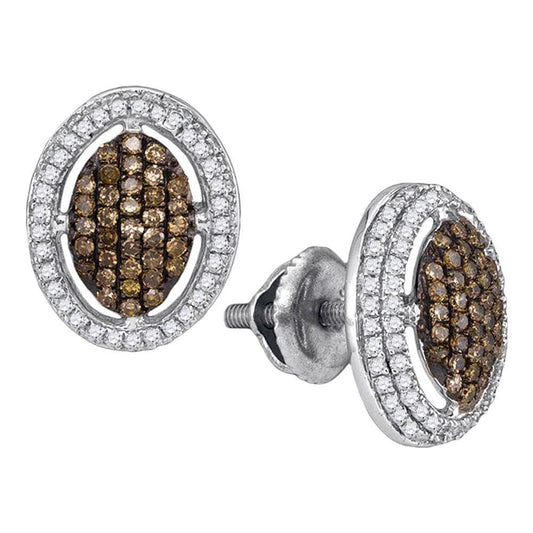 chocolate diamond drop earrings