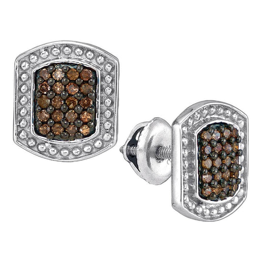 cluster diamond earrings