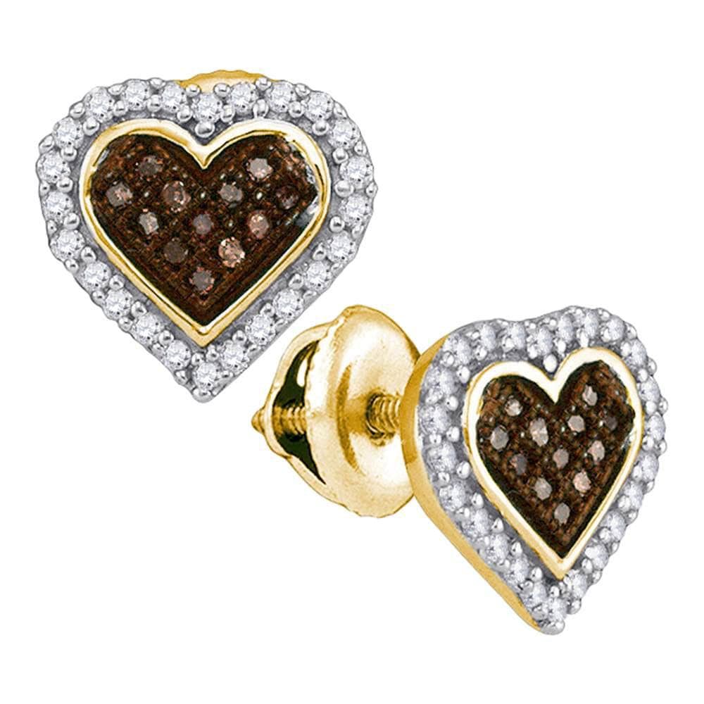 heart diamond earrings