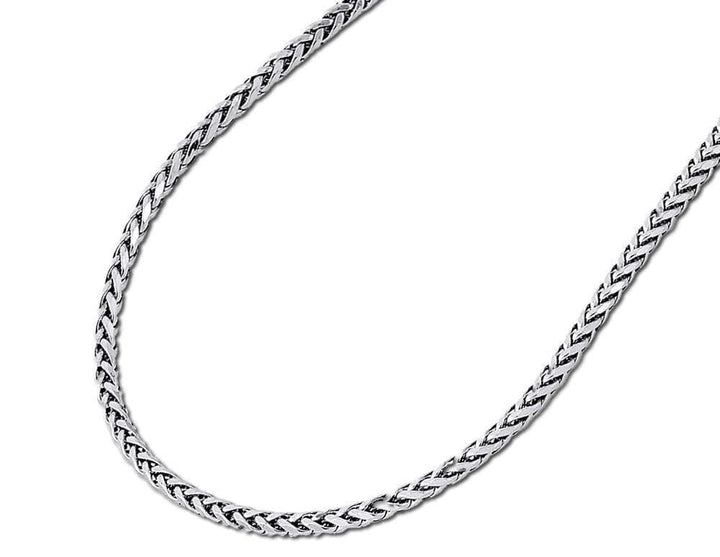 white gold Rounded Palm Chain 
