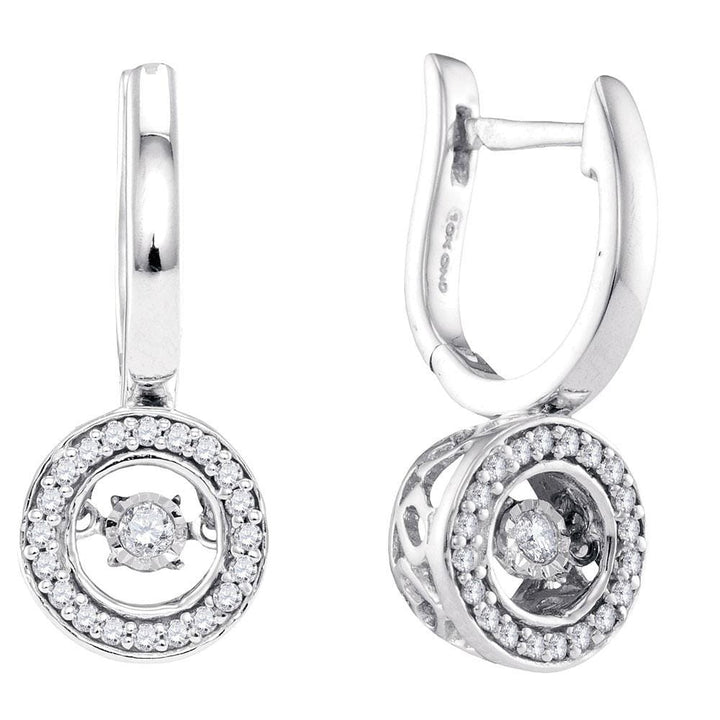 Diamond Twinkle Dangle Earrings
