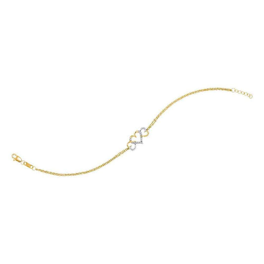yellow gold diamond bracelet