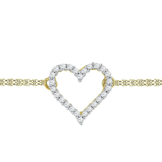 yellow gold diamond bracelet