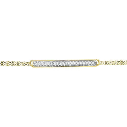 yellow gold diamond bracelet