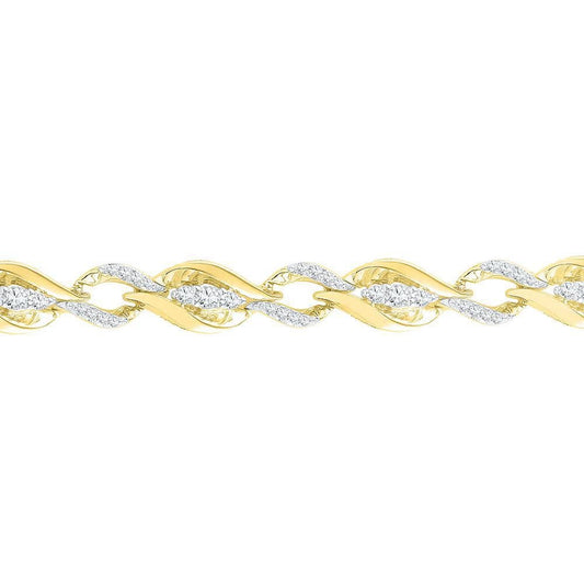 yellow gold diamond bracelet