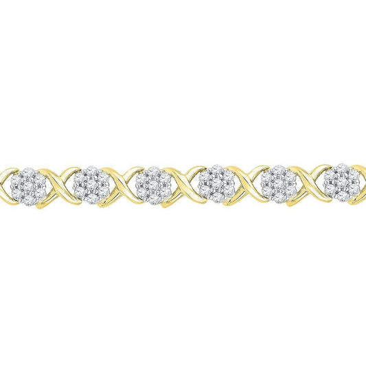yellow gold diamond bracelet