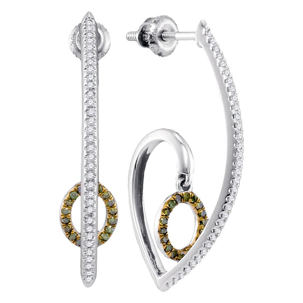 J Hoop Oval Dangle earrings