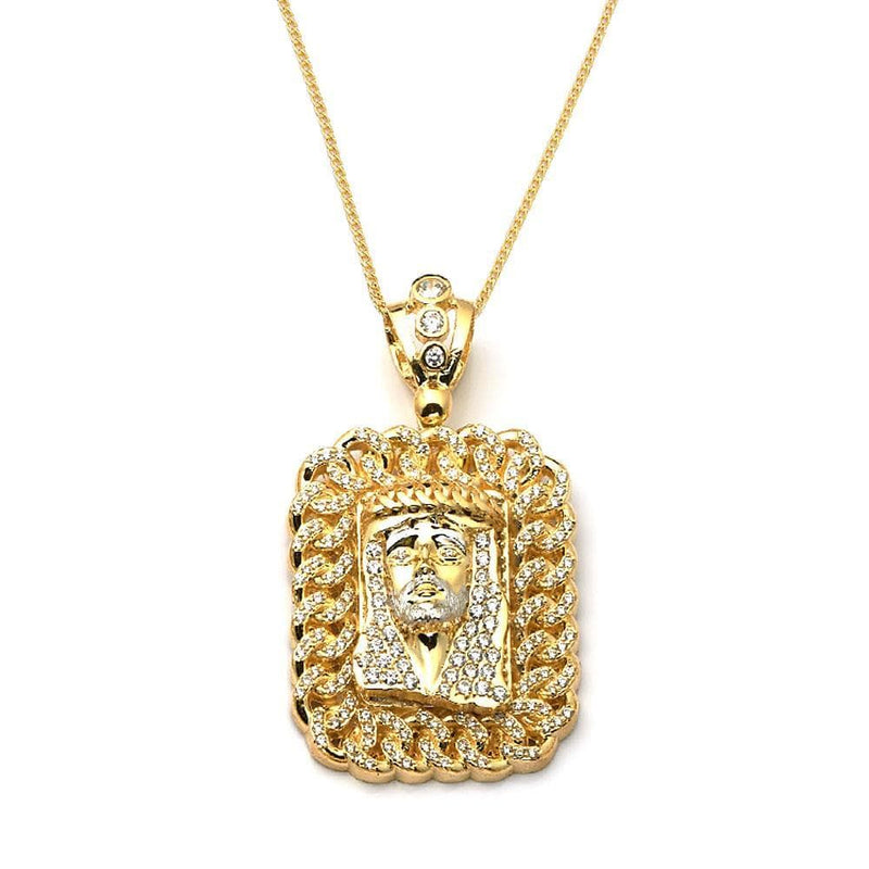 10K Yellow Gold Jesus Face Pendant – Jawa Jewelers