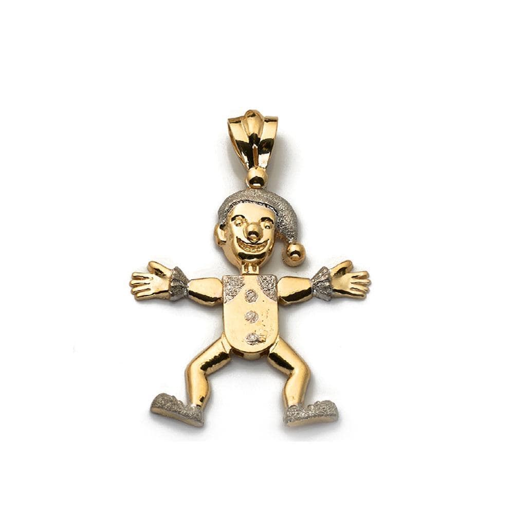 gold joker pendant