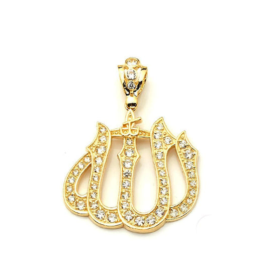 gold allah necklace