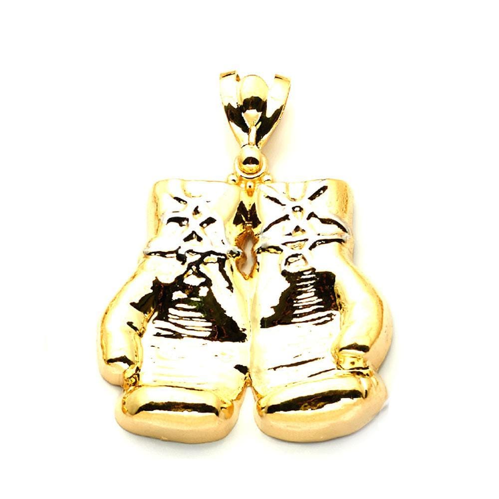 gold boxing glove pendant