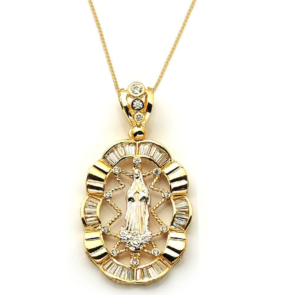 gold jesus pendant necklace
