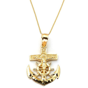 yellow gold pendant necklace