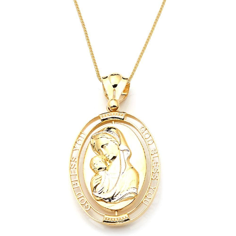 yellow gold pendant necklace