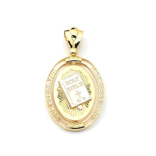 gold bible pendant