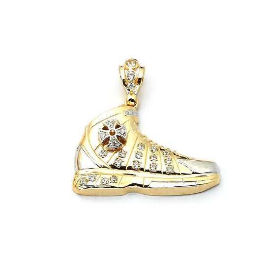 gold shoe pendant