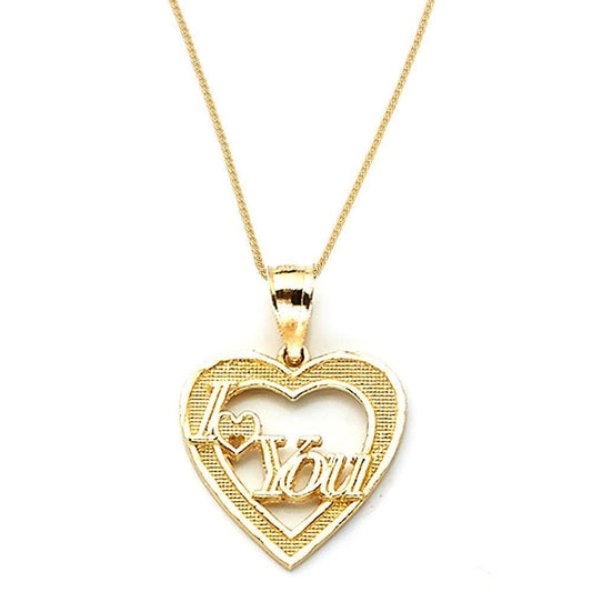 gold love heart necklaces