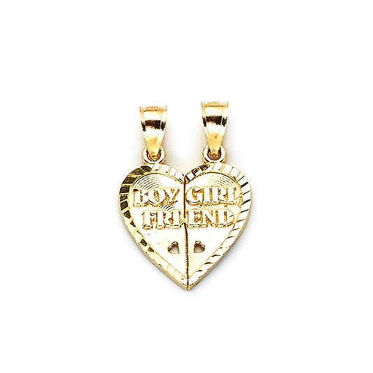 heart shape pendant in gold