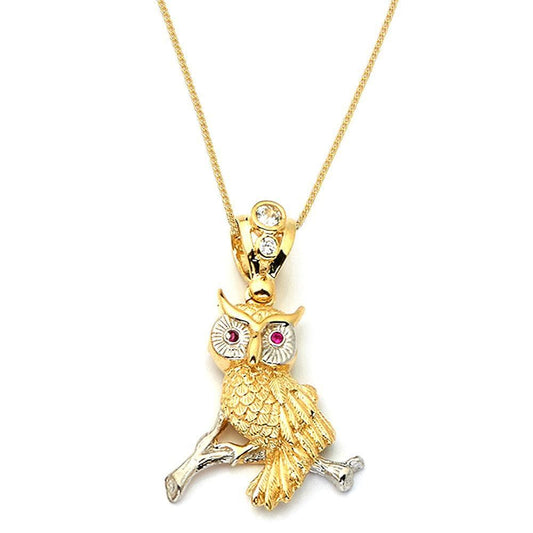 gold owl pendant