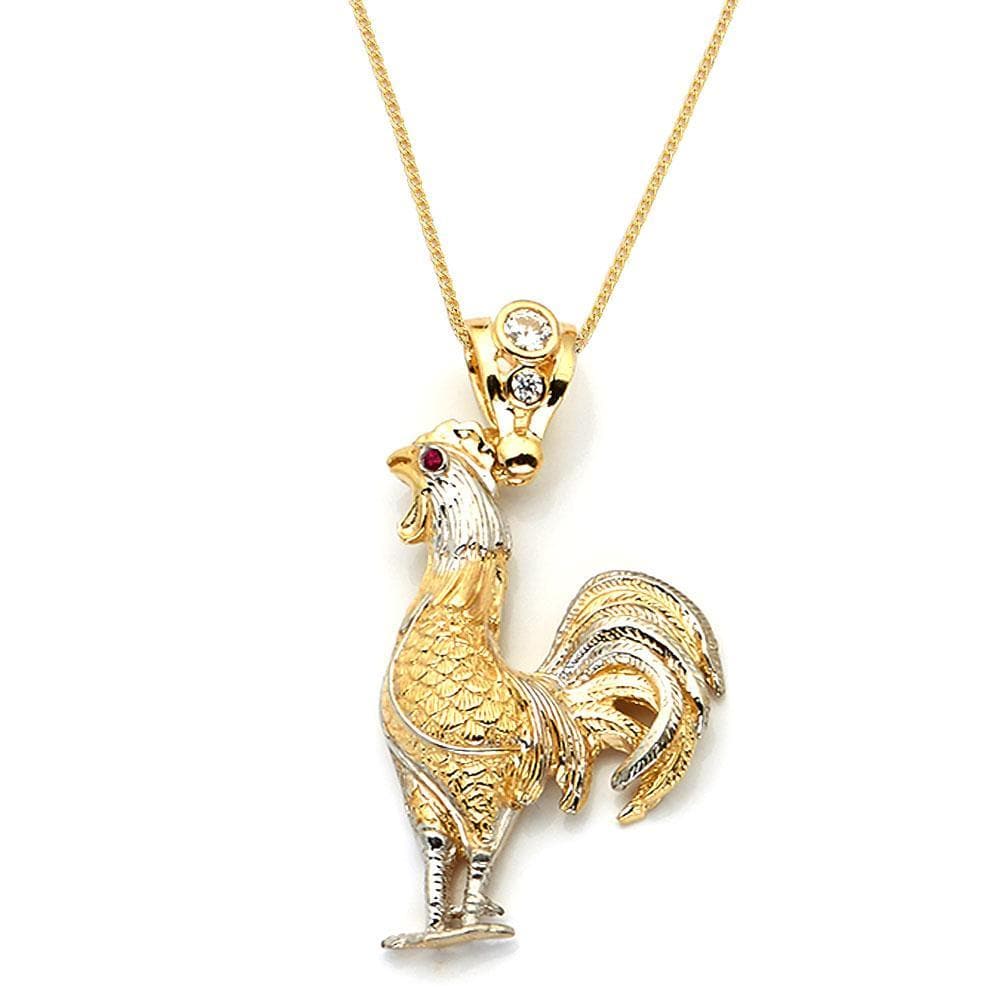 gold Rooster Pendant