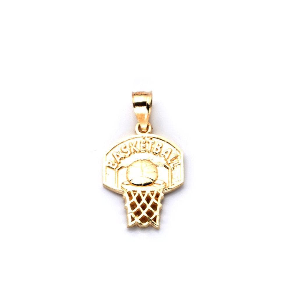 gold basketball pendant