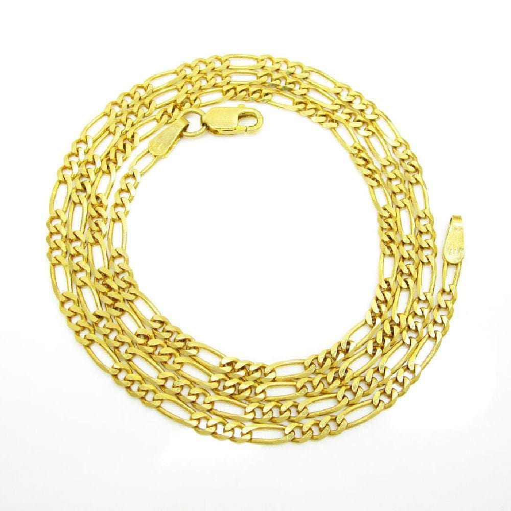 gold figaro chain bracelet