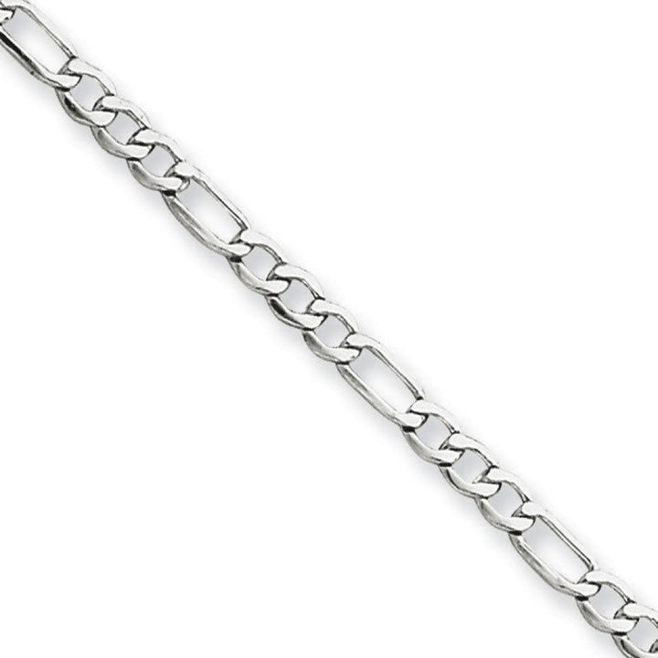 white gold figaro chain bracelet