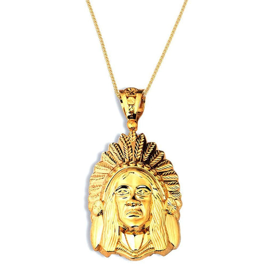 yellow gold pendant necklace
