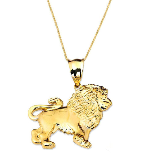 gold lion pendant