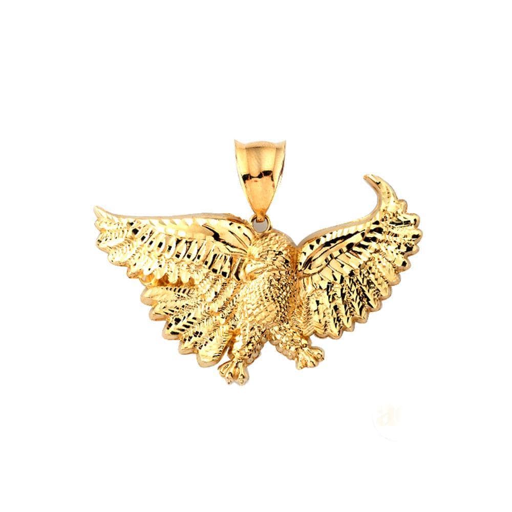 gold eagle pendant necklace