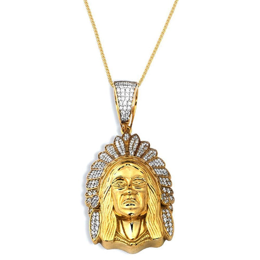 yellow gold pendant necklace