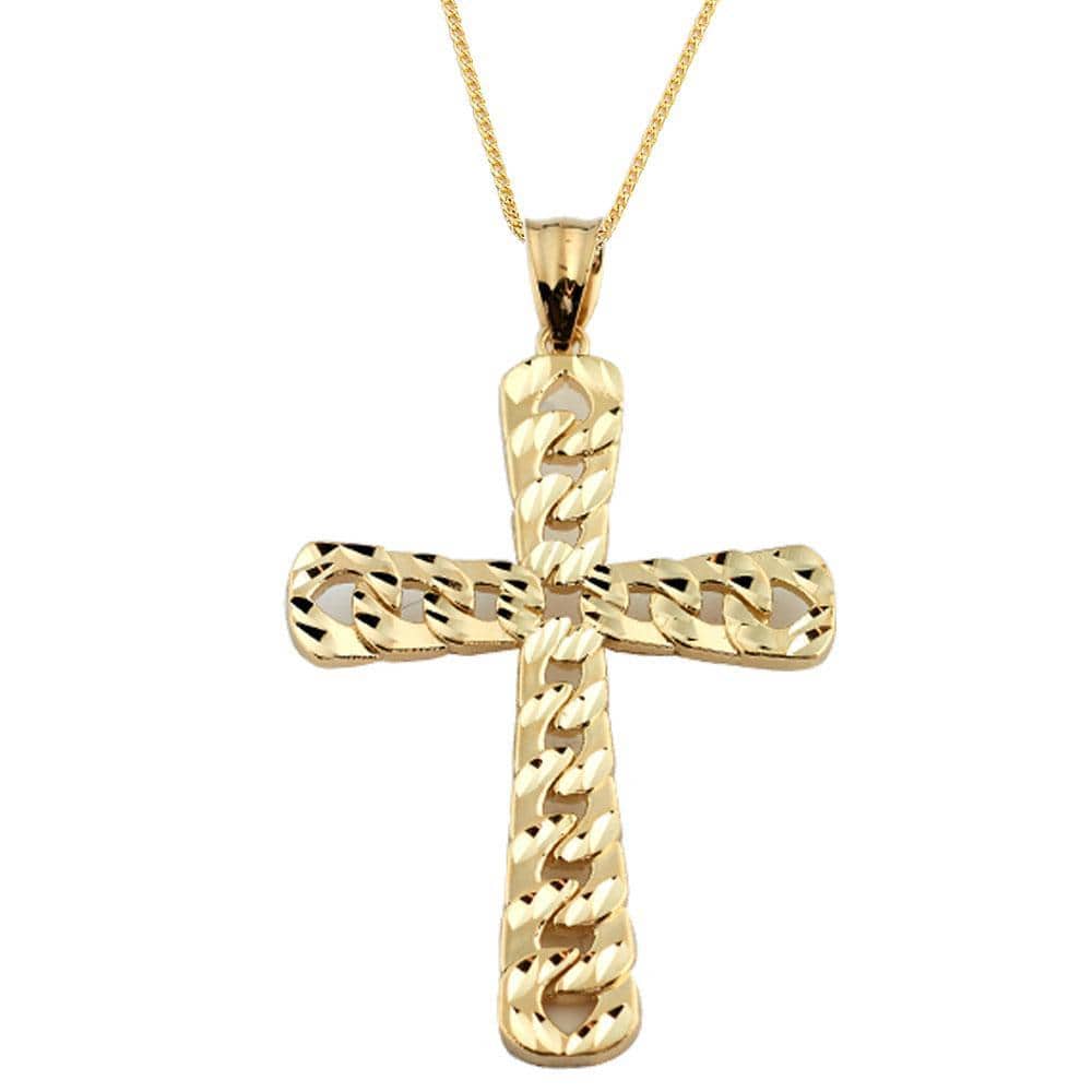 10K Yellow Gold 3.70 Grams Fashion Cross Pendent