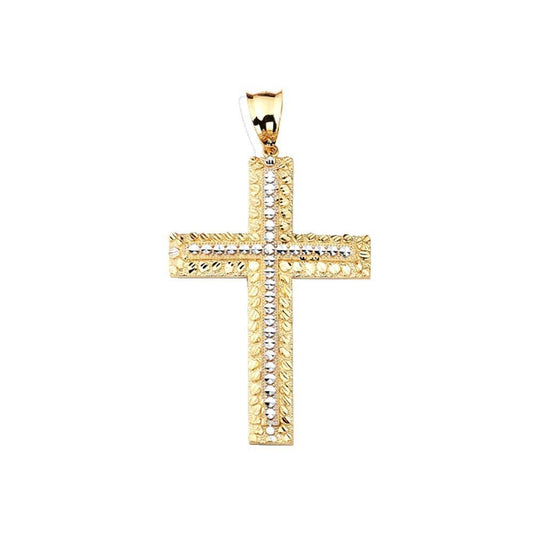 gold cross pendant necklace