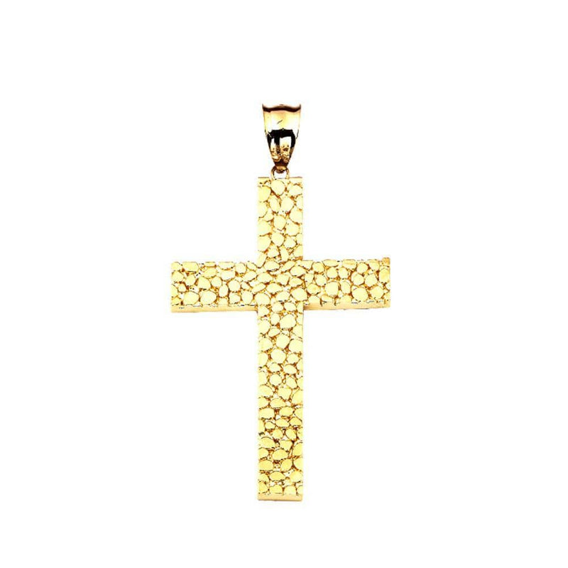 gold cross pendant necklace