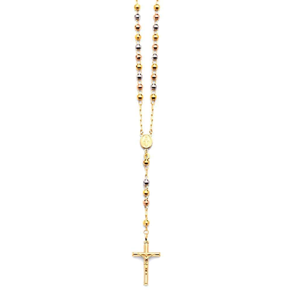 Mine” Virgin Rosary Necklace Gold Plated - Virgin Mary Rosary Beads –  Giftingshopss