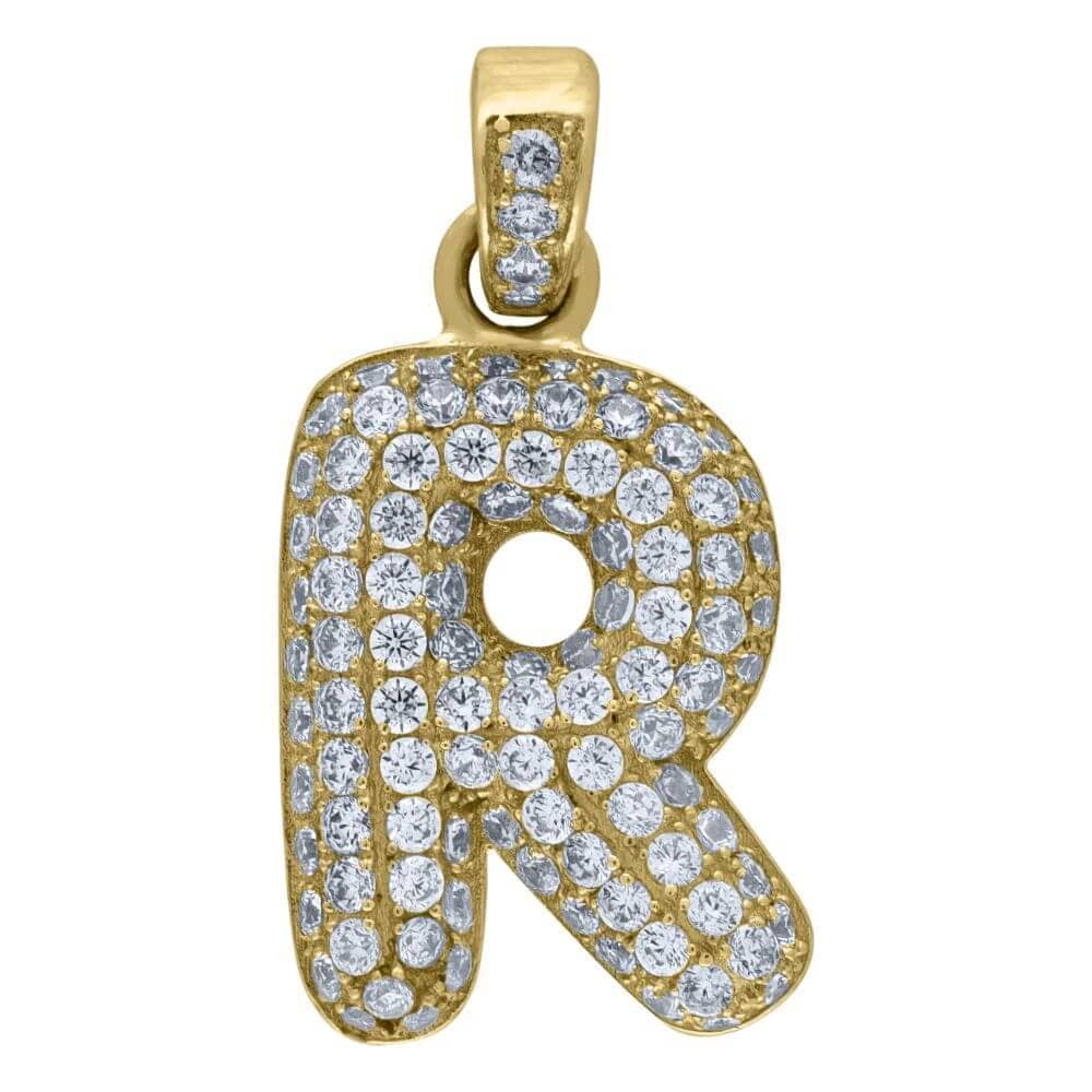 Gold Script Letter Necklace – RG