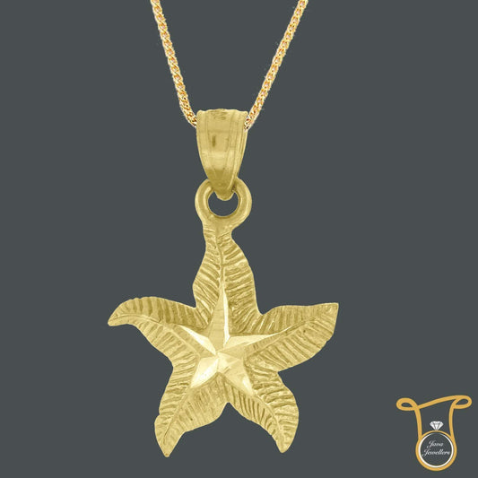 10kt Yellow Gold Starfish Animal Fashion Charm Pendant, Pendants, Silverine, Jawa Jewelers