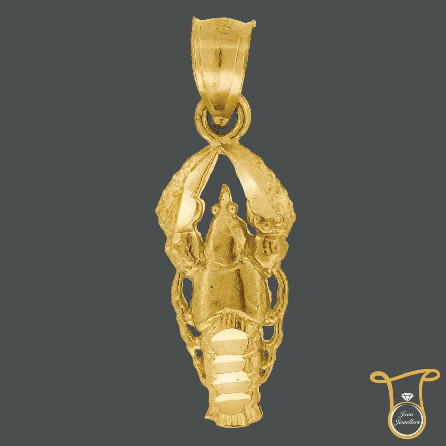 10kt Yellow Gold Lobster Animal Fashion Charm Pendant, Pendants, Silverine, Jawa Jewelers