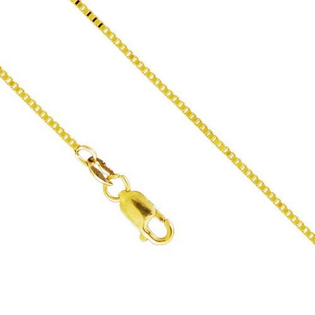 10K Yellow Gold 3.5MM Box Venetian Necklace Link Chain 16-24 Inches - Jawa Jewelers