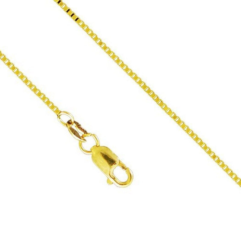 10K Yellow Gold 3.5 MM Box Venetian Necklace Link Chain 16-24 Inches - Jawa Jewelers