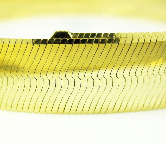 10K Yellow Gold Herringbone Bracelet