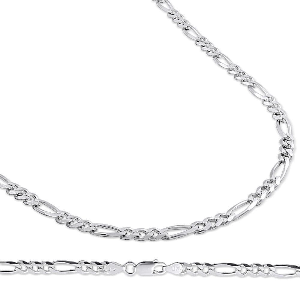 5.5MM 925 Sterling Silver Figaro Link Chain Necklace, , Jawa Jewelers, Jawa Jewelers