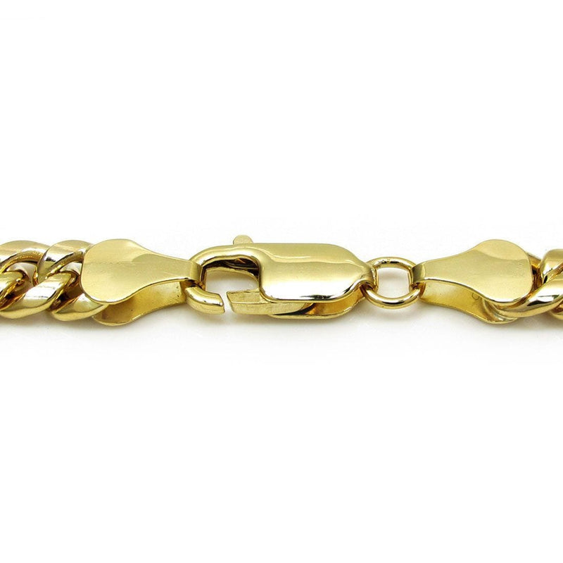 7MM 10K YELLOW GOLD MIAMI CUBAN LINK CHAIN NECKLACE, Chain, Jawa Jewelers, Jawa Jewelers