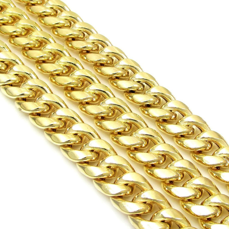 9MM 10K YELLOW GOLD MIAMI CUBAN LINK CHAIN NECKLACE, Chain, Jawa Jewelers, Jawa Jewelers