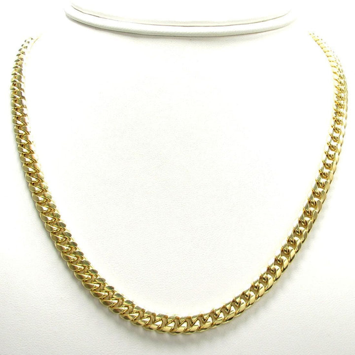 8MM 10K YELLOW GOLD MIAMI CUBAN LINK CHAIN NECKLACE, Chain, Jawa Jewelers, Jawa Jewelers