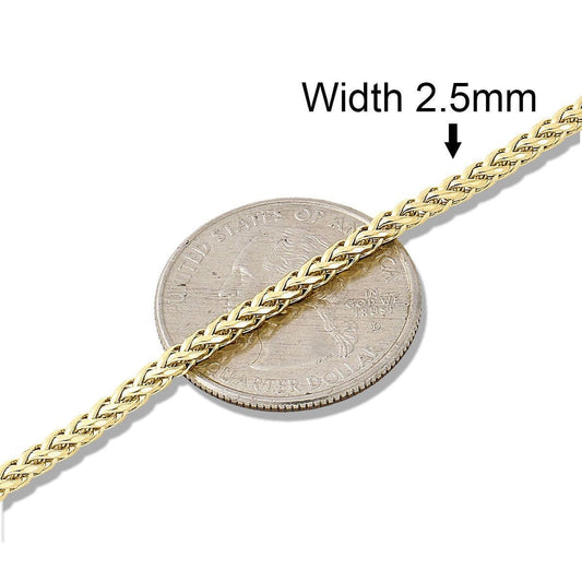 2.5MM gold palm chain